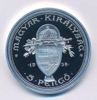 DN "A legértékesebb magyar érmék - Az 1938-as Szent István 5 pengős replikája" ezüstözött ...