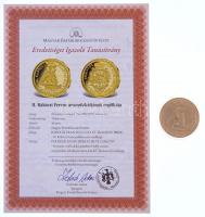 DN "A legértékesebb magyar érmék - II. Rákóczi Ferenc aranydukátjának replikája" aranyozot...