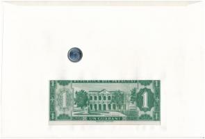 Paraguay "Chaco katona" érmés és bankjegyes, pecsételt boríték benne 1980. 1G rozsdamentes...