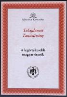 Mahagóni fa érmetartó kazetta "A legértékesebb magyar érmék" sorozat kitöltetlen tulajdono...