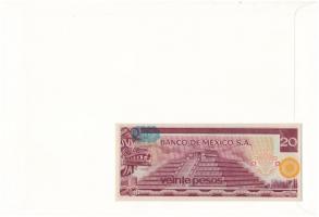 Mexikó 1977. 20P felbélyegzett borítékban, bélyegzéssel T:I Mexico 1977. 20 Pesos in envelope with s...