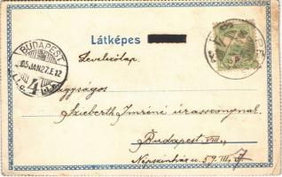 1905 Pécs, Széchenyi tér, Takarékpénztár, Günsberger Mór, Tauszig Ármin, Winter Károly üzlete. Fisch...