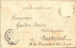 1901 Pécs, Katolikus kör. Fischer Ferenc kiadása (vágott / cut)