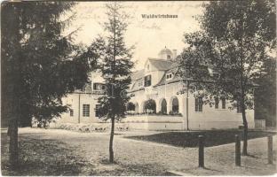 1917 Nagyszeben, Hermannstadt, Sibiu; Restaurantul Dumbravei / Waldwirtshaus / Erdei vendéglő, étterem. Nr. 5. Jos. Drotleff / forest restaurant