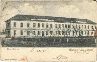 1903 Csongrád, Központi iskola. Szilber János kiadása (EB)