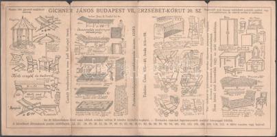 Gichner János Budapest VII. kereskedésének prospektusa