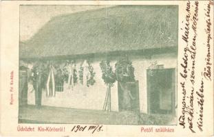 1901 Kiskőrös, Petőfi szülőháza. Majoros Pál kiadása (fa)