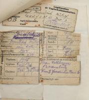 Kovács Gyula katona vegyes iratai (zsebnaptár, igazolványok, imakönyv, számolócédulákra írt feljegyz...