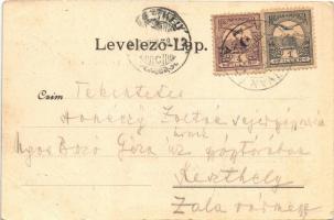 1902 Hatvan, Pályaudvar, vasútállomás, vonat. Hoffmann M. L. kiadása (EB)