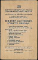 1924 Budapest Székesfőváros Polgári Leányiskolái III-ik Torna- és Játékünnep programfüzete