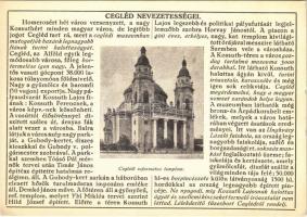 Cegléd, Város nevezetességei: Református templom. Farkasfalvi Kornél kiadása (EK)