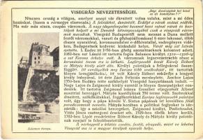 Visegrád, Város nevezetességei: vár, Salamon-torony. Farkasfalvi Kornél kiadása (EK)