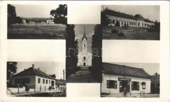 1951 Vajta, Zichy kastély, templom, Földművesszövetkezet üzlete. Művészeti Alkotások (EK)