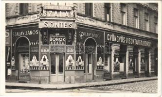 1942 Budapest VII. Gyöngyös Visontai Szalay söntés, Szalay János korcsmáros, fajborok. Kis Diófa utca 2. (EK)