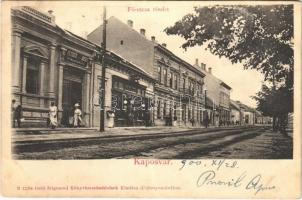 1900 Kaposvár, Fő utca, Pétersz József üzlete
