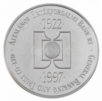 Fritz Mihály (1947-) / Szabó Géza (1939-) 1997. "75 éves az ÁÉB Bank Rt." Ag emlékérem ere...