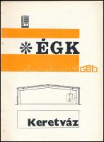 cca 1970 ÉGK Keretváz prospektus, 4 sztl. lev.