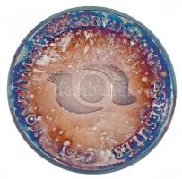 1997. "Konzumbank - Corvinbank egyesülés 1997" kétoldalas, ezüstözött fém emlékérem T:1 (e...