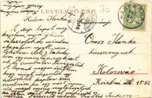 1908 Nagykőrös, Vasút utca, piac, üzletek. W.L. 277. (EB)