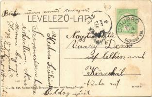 1913 Csurgó (Somogy), Református főgimnázium. W.L. Bp. 6134. Kasztl Bertalan kiadása (Rb)