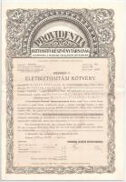 Budapest 1937. Providentia Biztosító Részvénytársaság életbiztosítási kötvénye 1460 Aranypengőről nyugtákkal, elismervényekkel, szelvényekkel, eredeti borítékban T:II