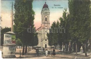 1913 Szentes, Református templom. W.L. Bp. 4133. (?) Eisler Lajos kiadása (EB)