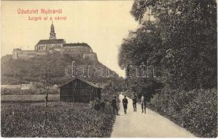 1908 Nyitra, Nitra; Szigeti út és vár. W.L. 484. / street, castle