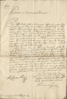 1805 Kereskedelmi tárgyú rendelet hivatalos levélként elkűldvekir. alkincstárnok és Torna megyei fői...