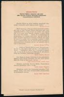 1935 Előjegyzési ív Radnóti Miklós Újhold című kötetére