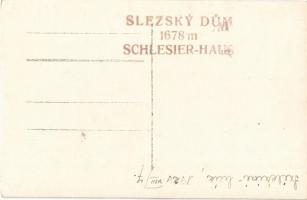1929 Tátra, Magas-Tátra, Vysoké Tatry; Slezsky dum pod Gerlachem / Schlesierhaus mit Gerlachspitze /...