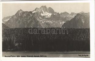 Tátra, Magas-Tátra, Vysoké Tatry; Kopky, Vysoká, Ganek, Ostrva / hegycsúcsok / mountain peaks. A. Chytil photo