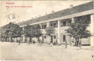 1907 Trencsén, Trencín; Magy. kir. honvéd laktanya belseje / K.u.k. military barracks