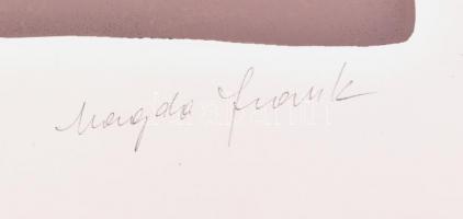 Frank Magda (1914-1997): Szoborterv. Szitanyomat, papír, jelzett, számozott (25/40), lapméret: 35x50...