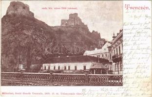 1899 (Vorläufer) Trencsén, Trencín; Szabad királyi város 5500 lakossal, vár. Szold Henrik 6. sz. / castle