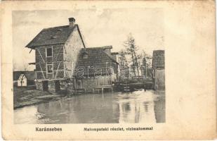 1912 Karánsebes, Caransebes; Malompataki részlet, vízimalom / watermill (EB)