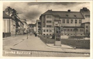 1935 Besztercebánya, Banská Bystrica; utca / street view