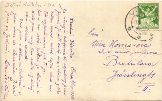 1925 Alsókubin, Dolny Kubín; látkép, templom, zsinagóga / general view, church, synagogue. Schiebl p...