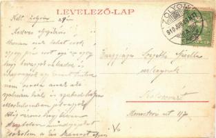 1910 Zólyom, Zvolen; Fő tér, Schuster Kálmán üzlete. W.L. (?) 981. / main square, shops (r)