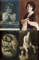 16 db képeslap magyar és külföldi színészekkel