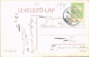 1909 Pöstyén, Piestany; Ferenc József gyógyfürdő, fürdőkocsisok. W.L. Bp. 5740. / Infanteristen, Hei...