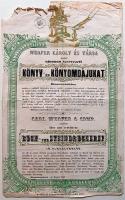1851 Rimaszombati nyomdát reklámozó hirdetmény miskolci szignettával / (sérült) Printing house advertisment with signetta 25x38 cm