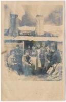 8 db RÉGI első világháborús katonai fotó és képeslap vegyes minőségben / 8 pre-1945 WWI K.u.K. milit...