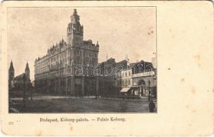 Budapest V. Koburg palota (Klotild paloták), templom, Winkle Nándor üzlete (kopott sarkak / worn corners)