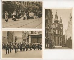 1935 Budapest, 300 éves a Pázmány Péter Egyetem, tercentenárium - 3 db régi képeslap / 3 postcards