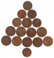 1946-1950. 10f tombak (6db, 3xklf) + 1946-1948. 20f tombak (12db, 3xklf) T:2-3
Adamo F3, F4