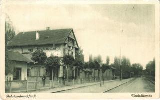 1928 Balatonalmádi-fürdő, vasútállomás