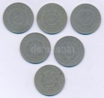 1950-1966. 2Ft Cu-Ni (6db, 5xklf) T:2-,3
Adamo F7.1, F7.2, F7.3