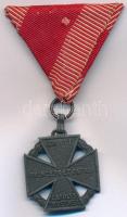 1916. Károly-csapatkereszt Zn kitüntetés mellszalagon T:2 Hungary 1916. Charles Troop Cross Zn decoration on ribbon C:XF NMK 295.