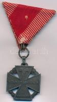 1916. "Károly-csapatkereszt" Zn kitüntetés mellszalagon T:2 Hungary 1916. "Charles Tr...