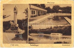 Tatabánya, Hősök szobra, emlékmű, Tiszti strand, Munkás strand (EB)